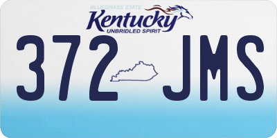 KY license plate 372JMS