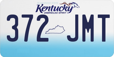 KY license plate 372JMT