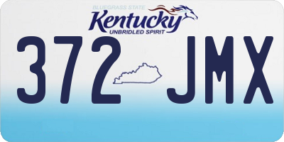 KY license plate 372JMX