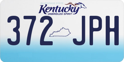 KY license plate 372JPH