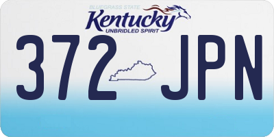 KY license plate 372JPN