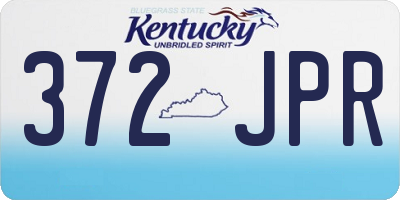 KY license plate 372JPR