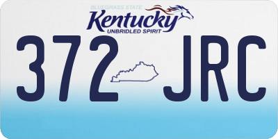 KY license plate 372JRC