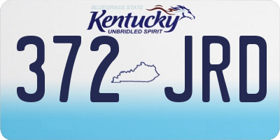 KY license plate 372JRD