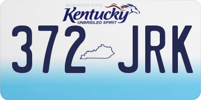 KY license plate 372JRK