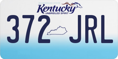 KY license plate 372JRL
