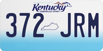 KY license plate 372JRM