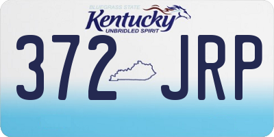 KY license plate 372JRP
