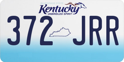 KY license plate 372JRR