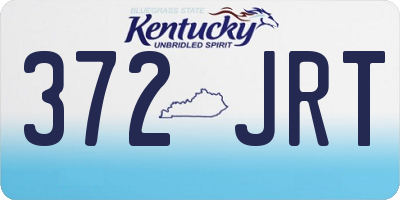 KY license plate 372JRT