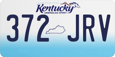 KY license plate 372JRV