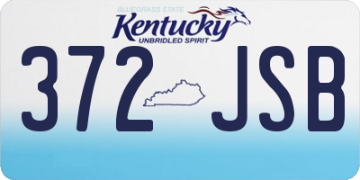 KY license plate 372JSB