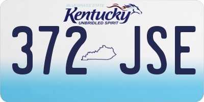 KY license plate 372JSE