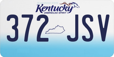 KY license plate 372JSV