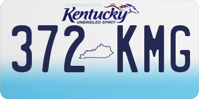 KY license plate 372KMG