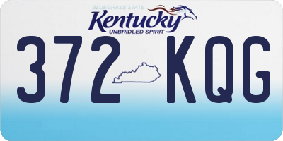 KY license plate 372KQG