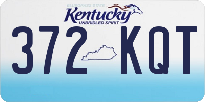 KY license plate 372KQT