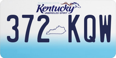 KY license plate 372KQW