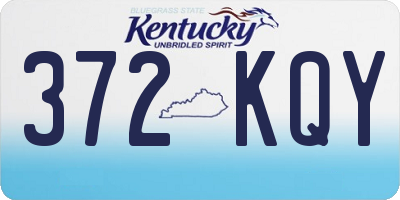 KY license plate 372KQY