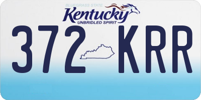 KY license plate 372KRR