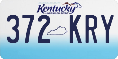 KY license plate 372KRY