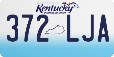 KY license plate 372LJA