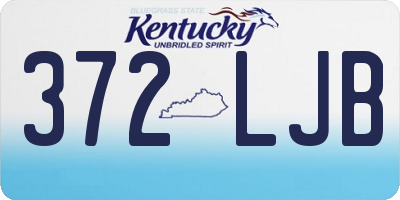 KY license plate 372LJB
