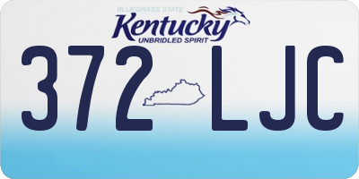KY license plate 372LJC