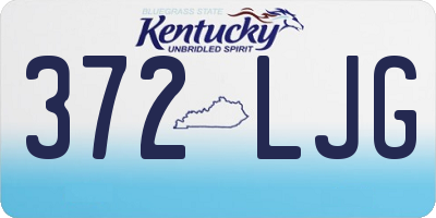 KY license plate 372LJG