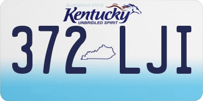 KY license plate 372LJI