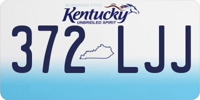 KY license plate 372LJJ