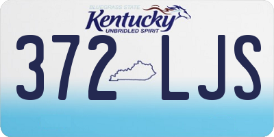 KY license plate 372LJS
