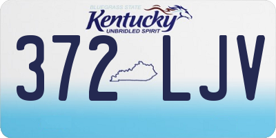 KY license plate 372LJV