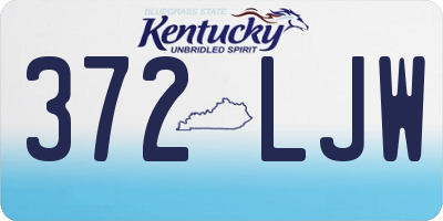 KY license plate 372LJW