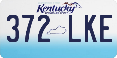 KY license plate 372LKE
