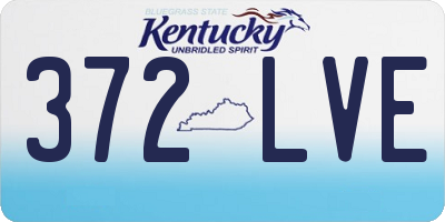 KY license plate 372LVE