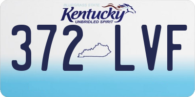 KY license plate 372LVF
