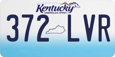 KY license plate 372LVR
