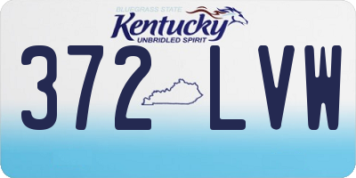 KY license plate 372LVW