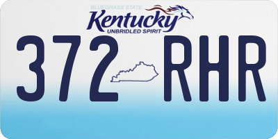 KY license plate 372RHR