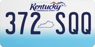 KY license plate 372SQQ