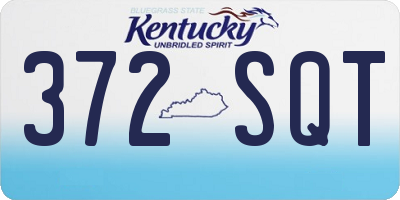 KY license plate 372SQT