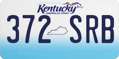 KY license plate 372SRB