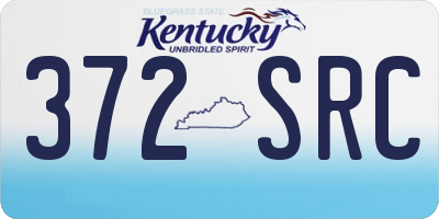 KY license plate 372SRC
