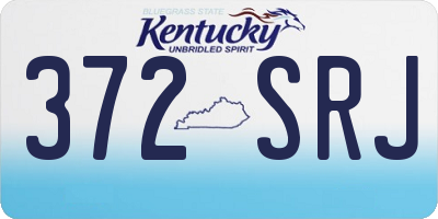 KY license plate 372SRJ
