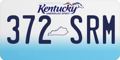 KY license plate 372SRM