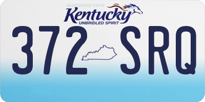 KY license plate 372SRQ