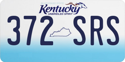KY license plate 372SRS