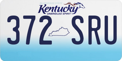 KY license plate 372SRU