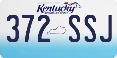 KY license plate 372SSJ